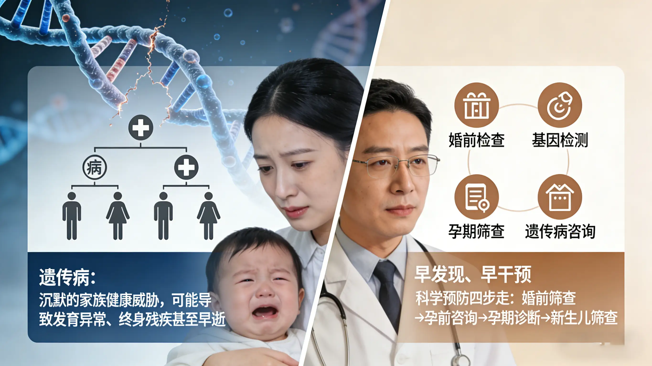 常见遗传病：诊断、治疗与预防全解析，咨询为健康筑牢第一道防线