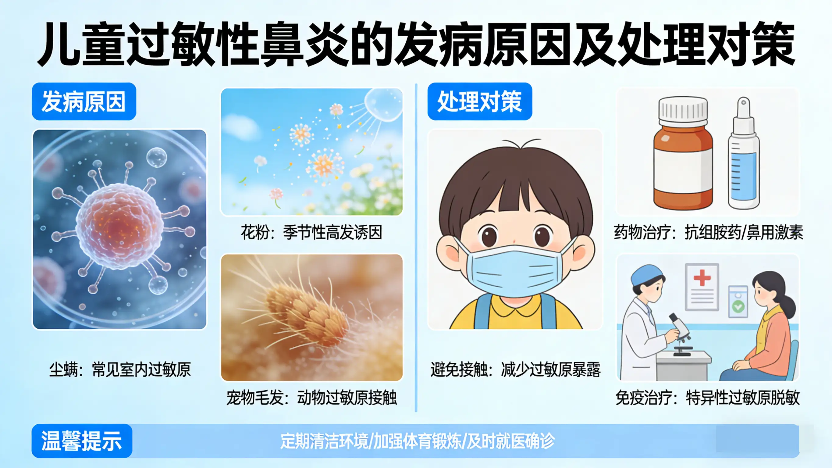 儿童过敏性鼻炎的原因及处理对策