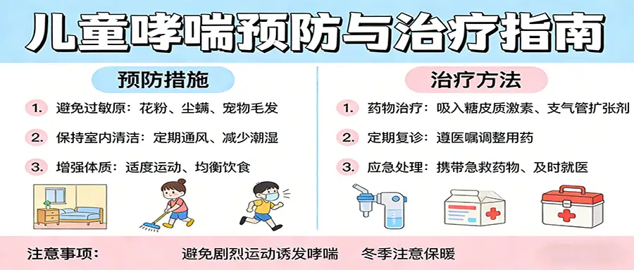 儿童哮喘治疗指南与预防措施