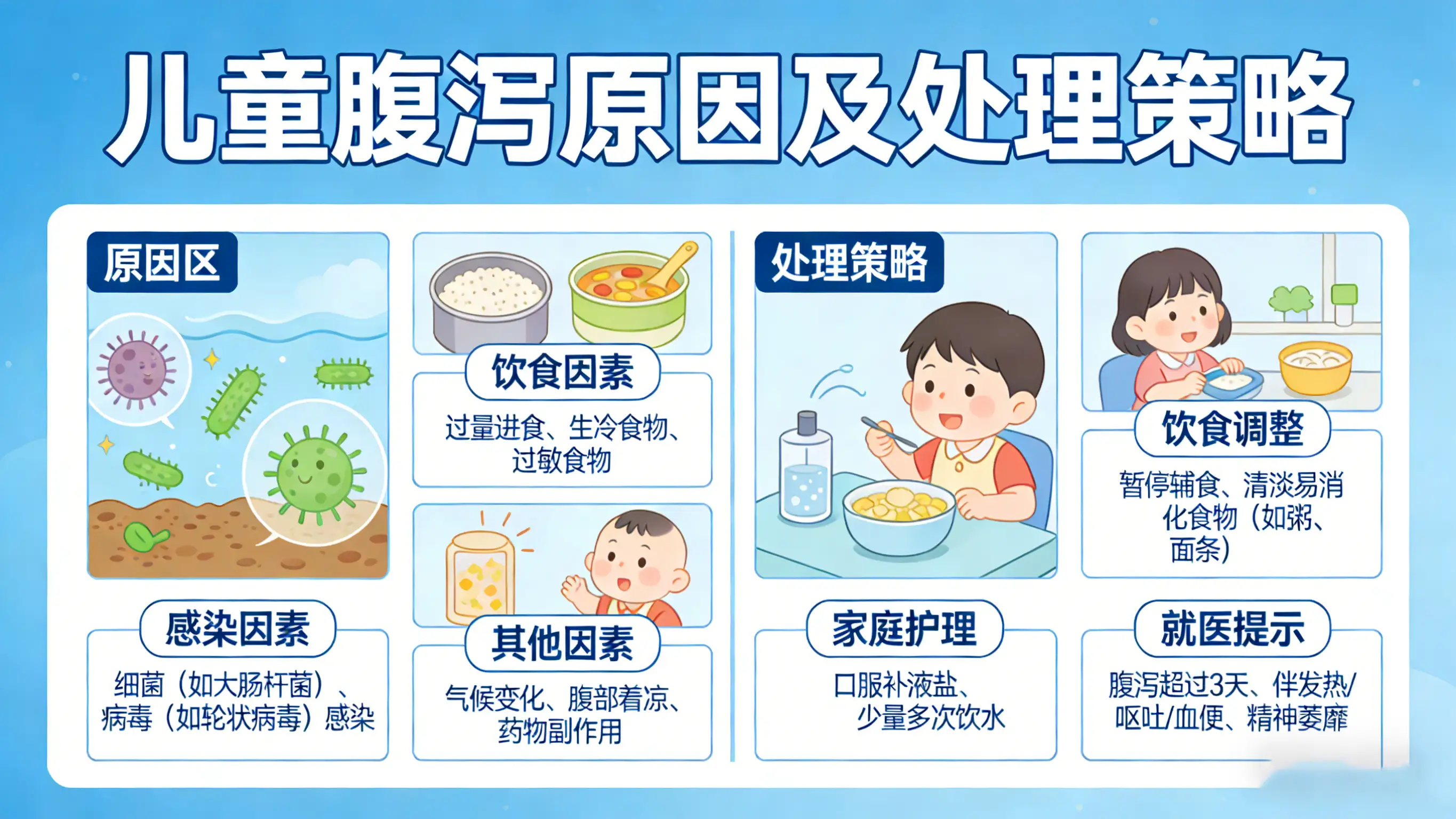 儿童腹泻的原因及处理策略